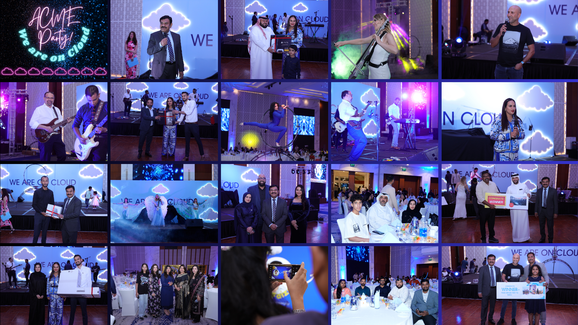ACME annual party 2024 We Are On Cloud theme at Gulf Hotel Convention Center